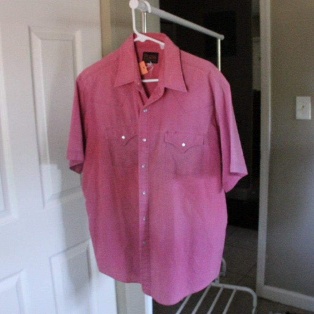 Plains Western Wear Mens Short Sleeve XL Shirt